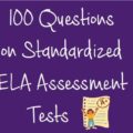 blog post header 100 questions that will be on English language arts ela assessment tests