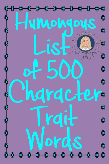 pin 500 character trait words