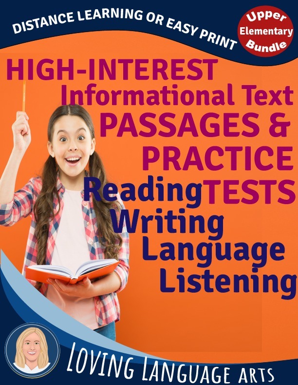 cover upper elementary high-interest passages and practice tests