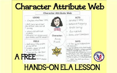 Character Attribute Web Reading Literature Activity