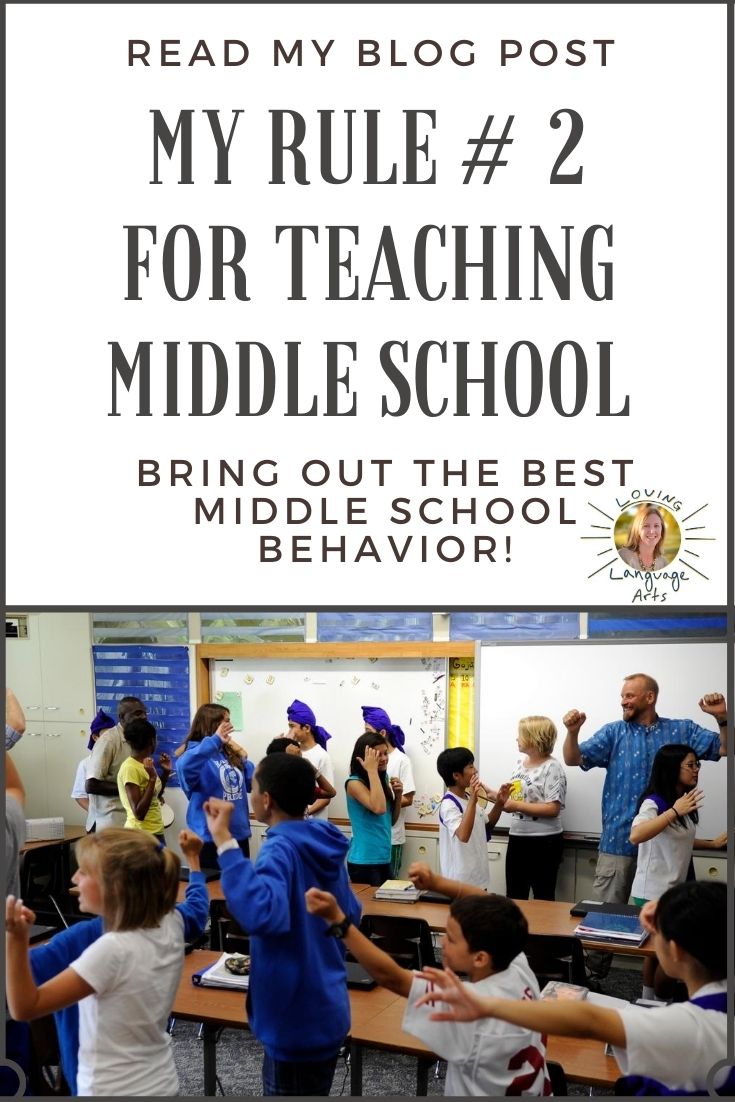 pin for rule #2 teaching middle school