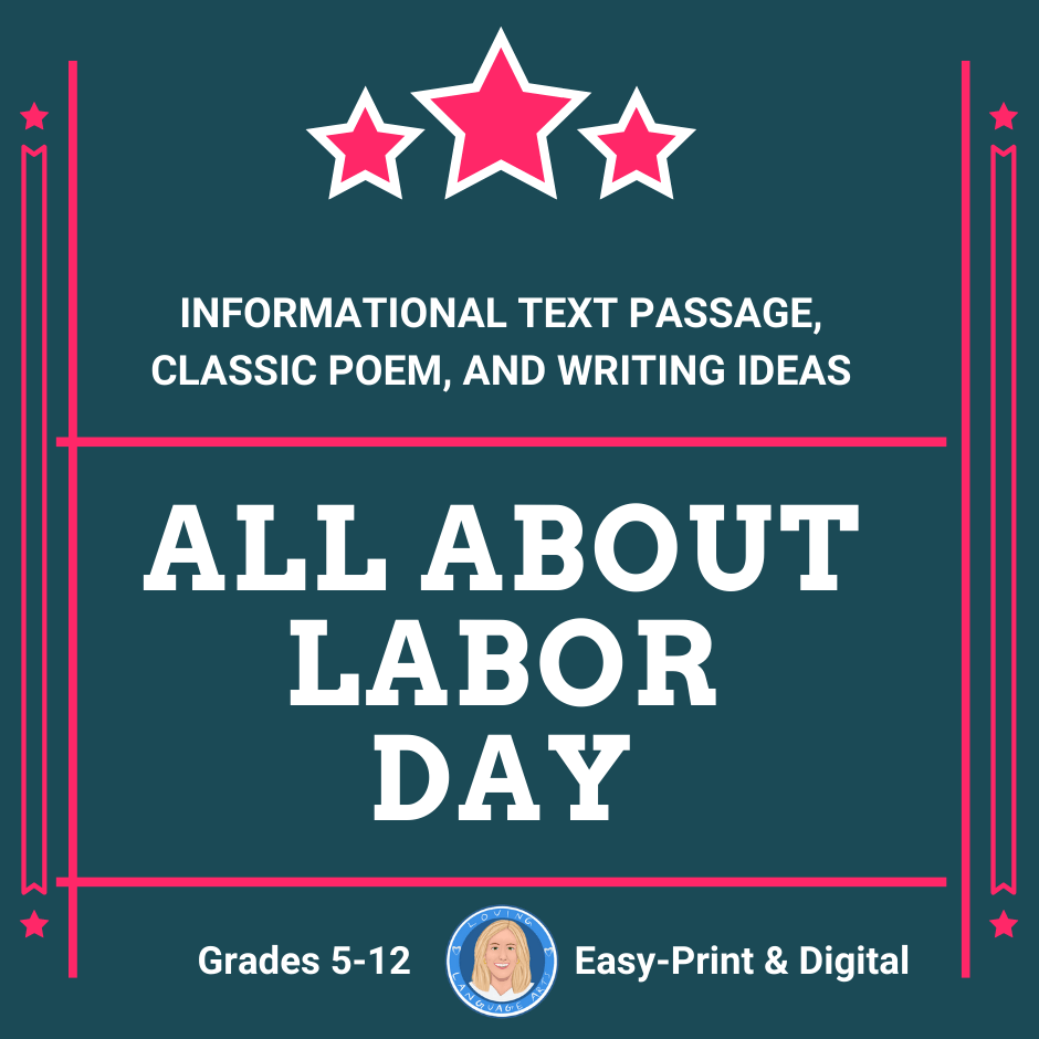 square product cover labor day in ela reading and writing