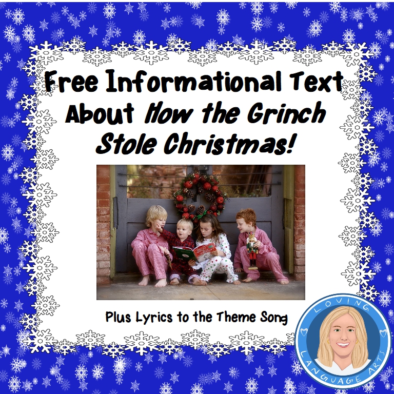 cover for informational text about the Grinch story