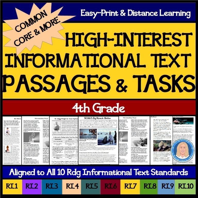 cover workbook 4th grade informational texts and tasks