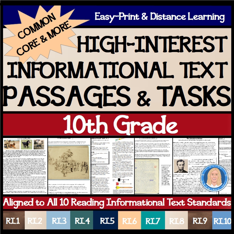 10th grade english language arts workbook informational texts and ela tasks