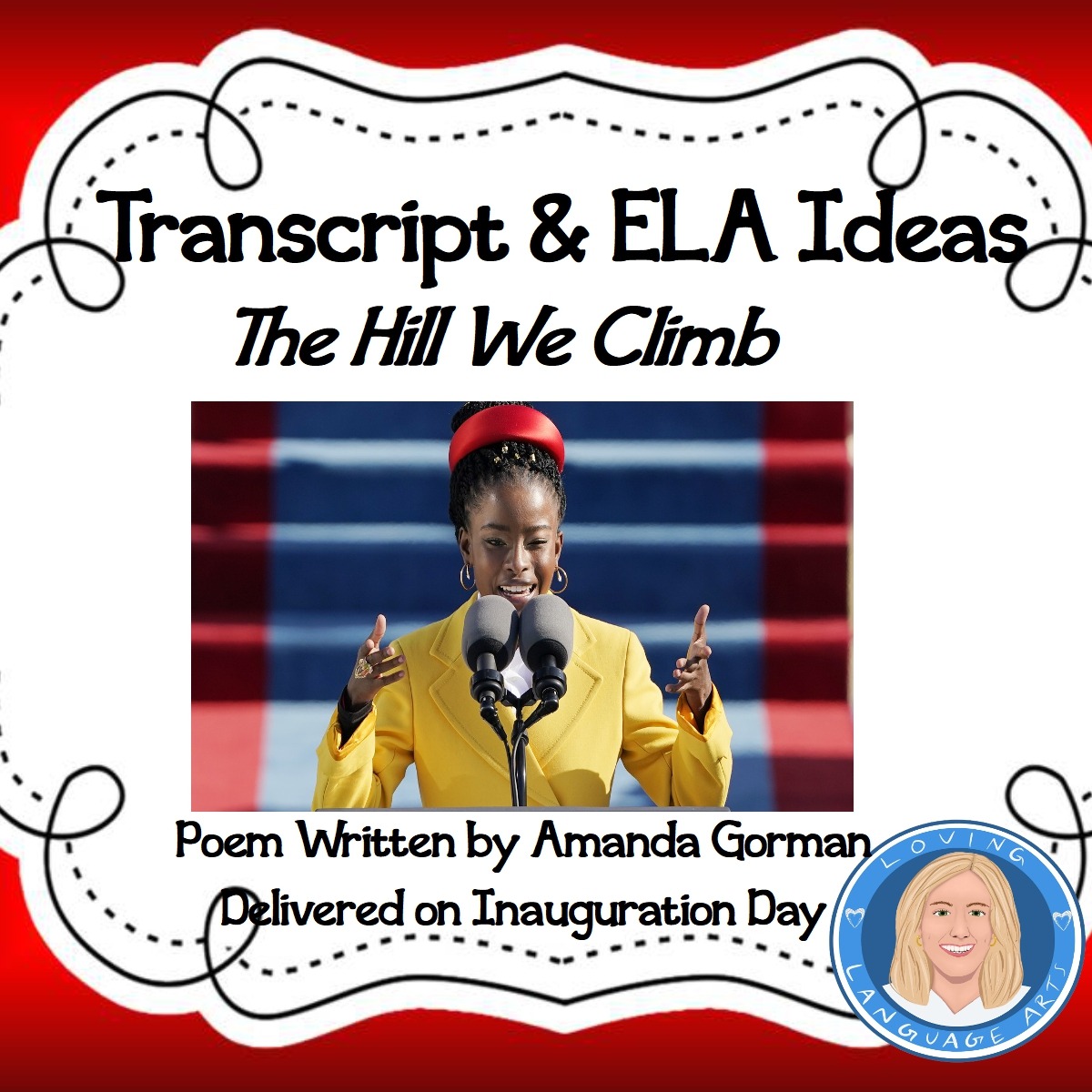 the hill we climb 2021 poem and activities square cover