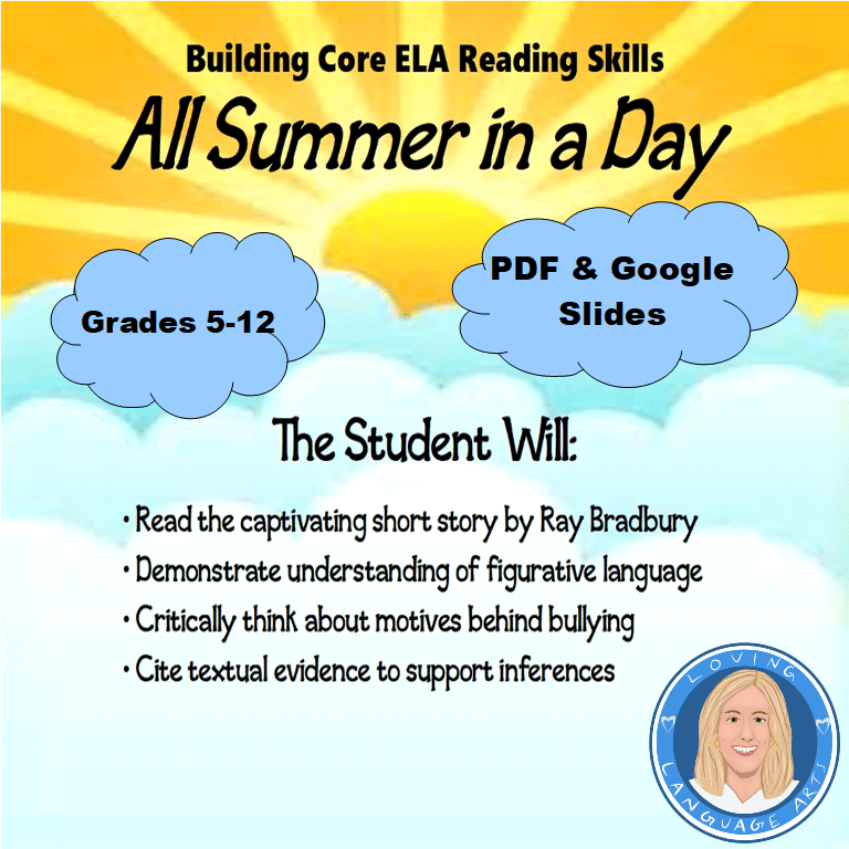 all summer in a day ela literature lesson