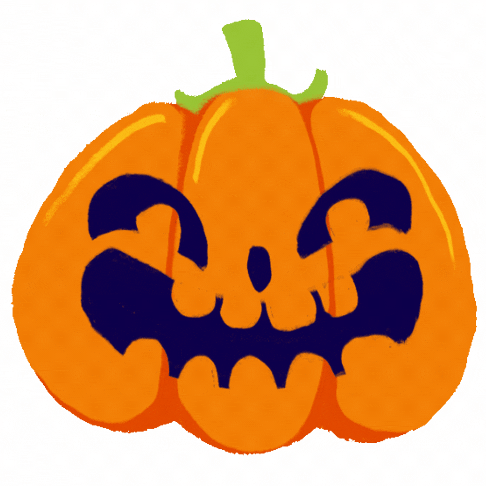 pumpkin jack o'lantern gif for blog post