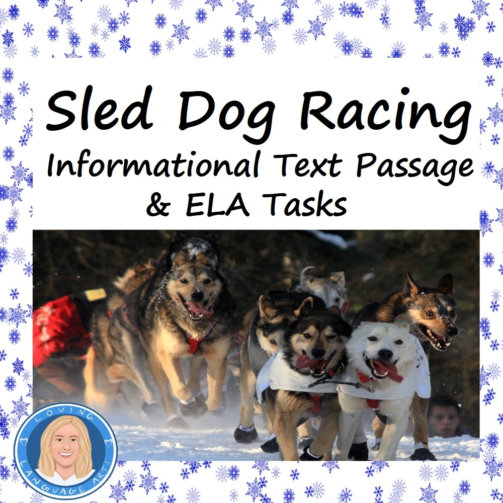 sled dog racing informational text and tasks