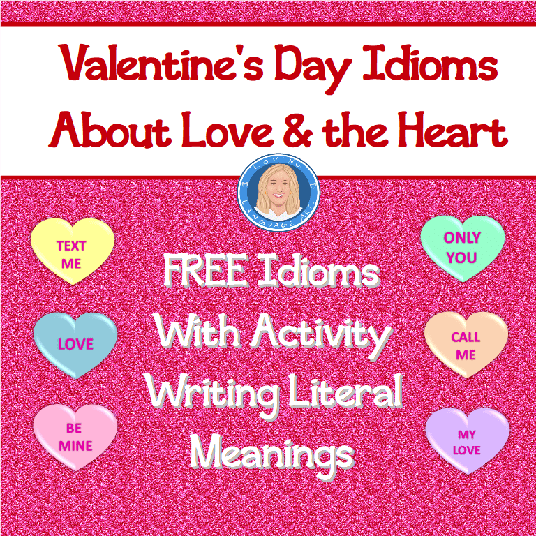 valentine's day idioms about love and the heart square cover