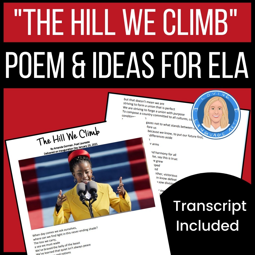 the hill we climb by amanda gorman 2021 inauguralpoem and activities square cover