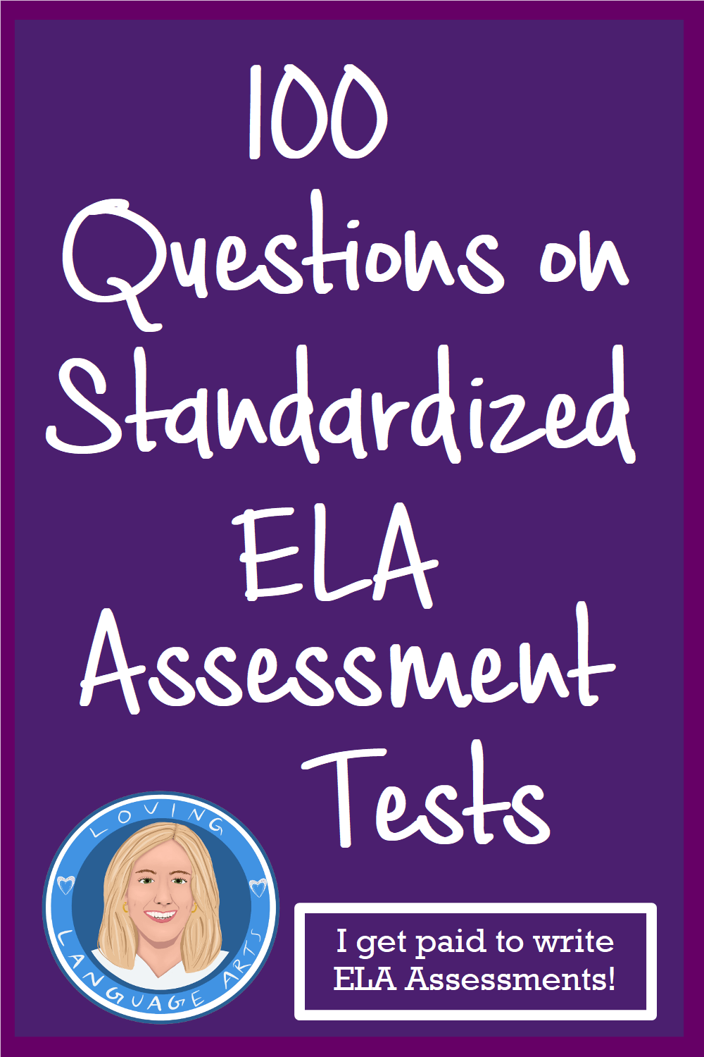 pin for post 100 questions on standardized ela assessment tests