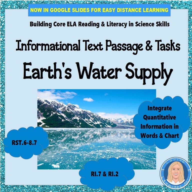 Passage and ELA tasks "Earth's Water Supply"