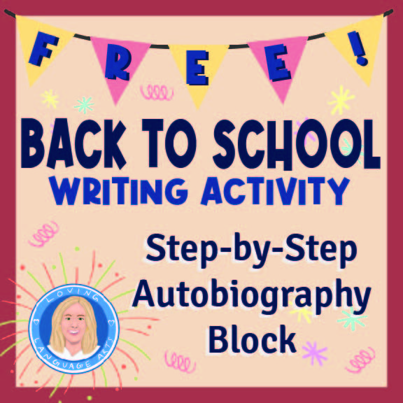 back to school autobiography block lesson