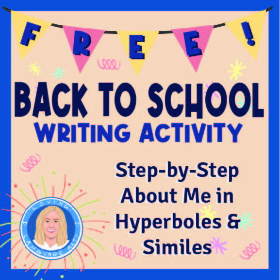 back to school writing about me in hyperbole and simile