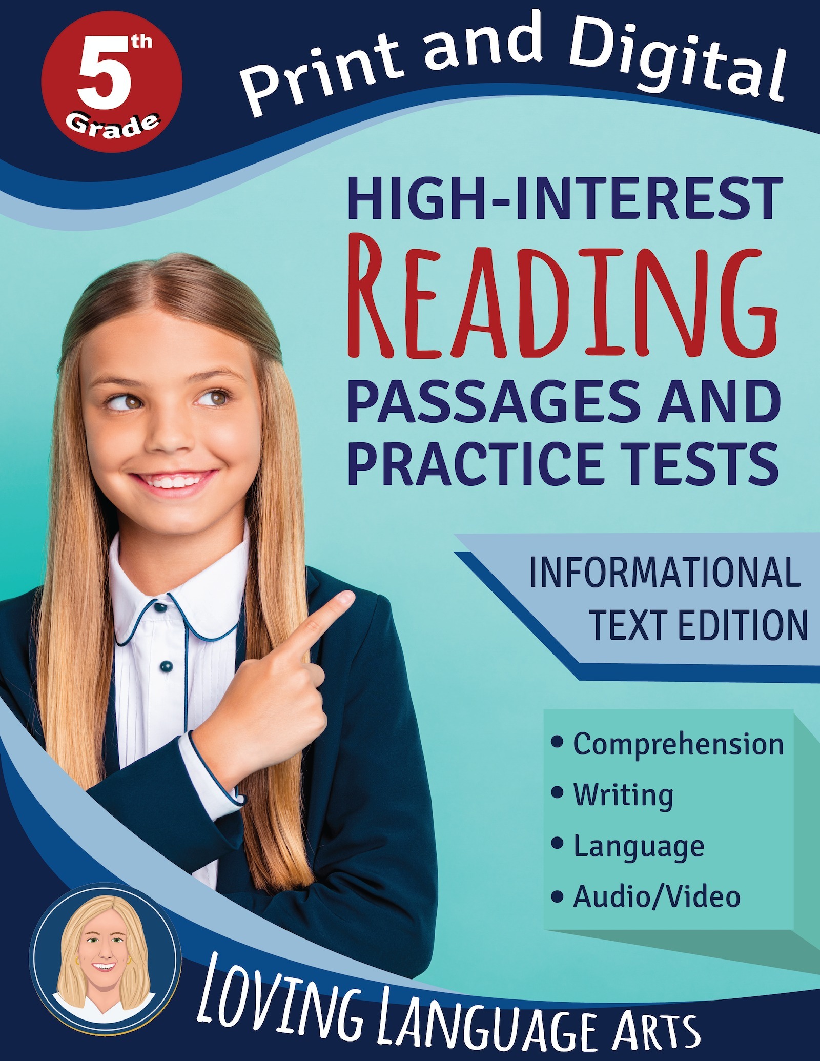 5th grade language arts workbook - High-interest passages and practice tests.