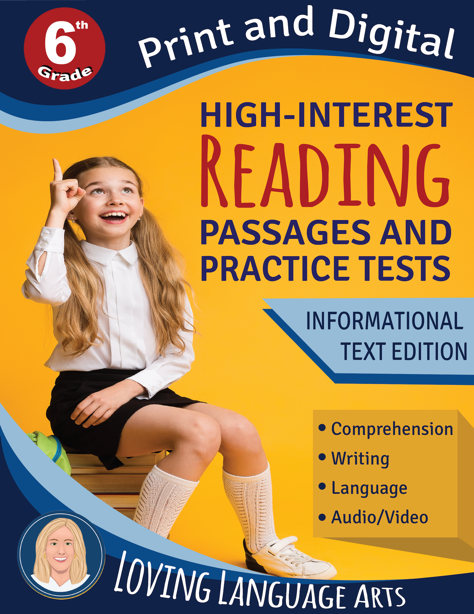 6th grade language arts workbook - High-interest passages and practice tests.