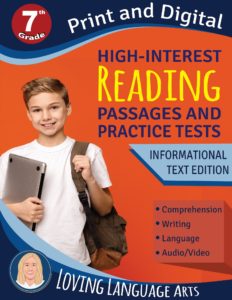 Grade 7 Reading Passages and Practice Tests Workbook - Informational Text Edition