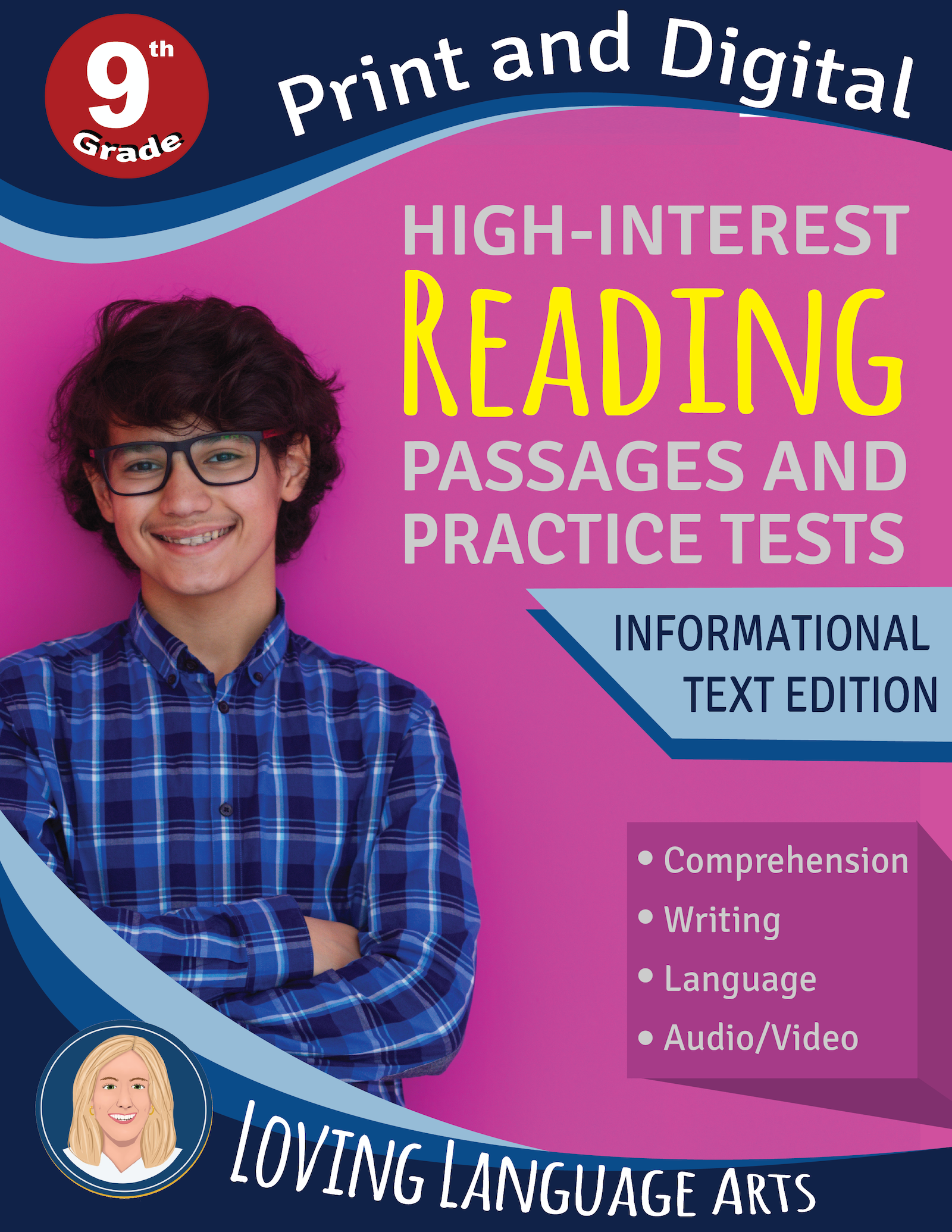 9th grade language arts workbook - High-interest passages and practice tests.