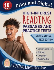 Grade 10 Reading Passages and Practice Tests Workbook - Informational Text Edition