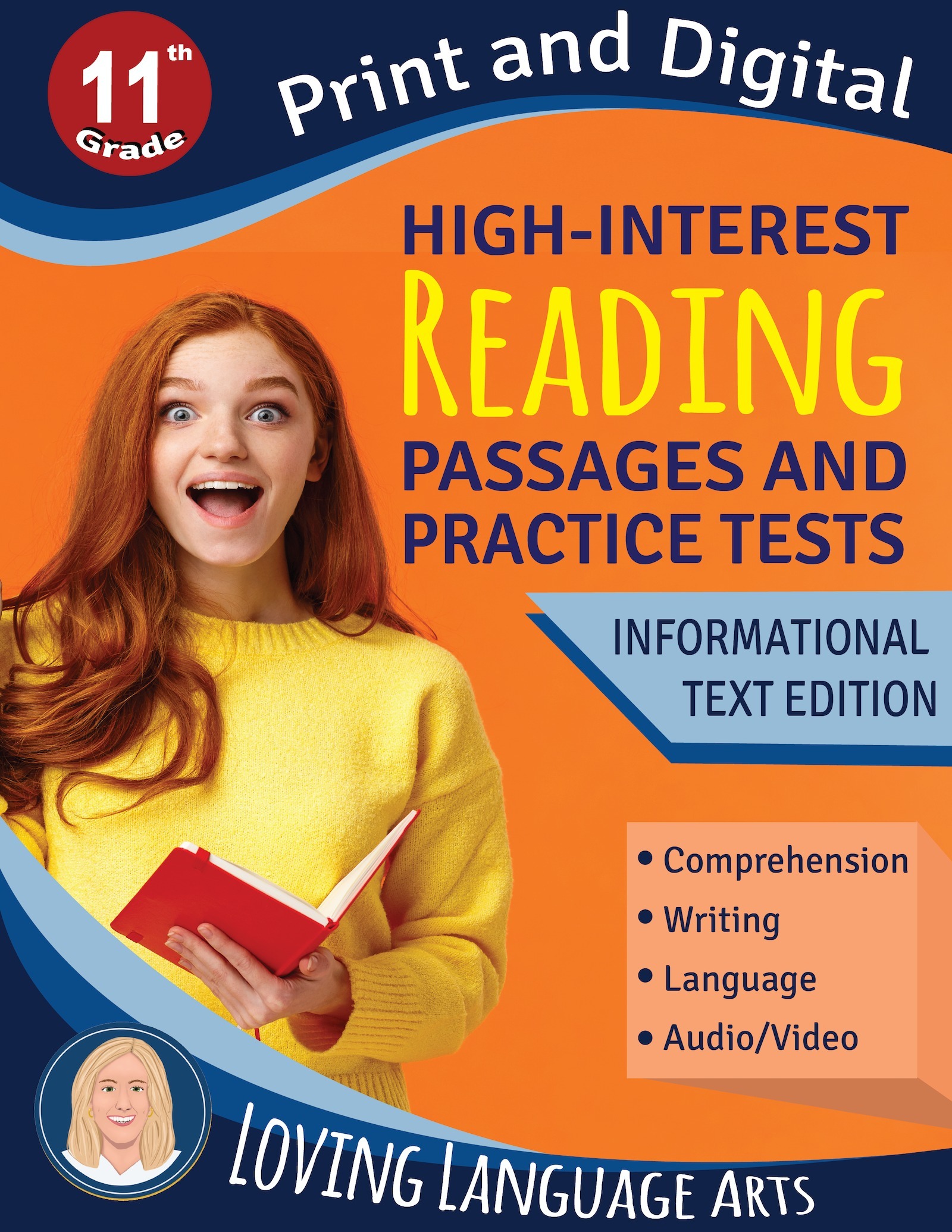 11th grade language arts workbook - High-interest passages and practice tests.