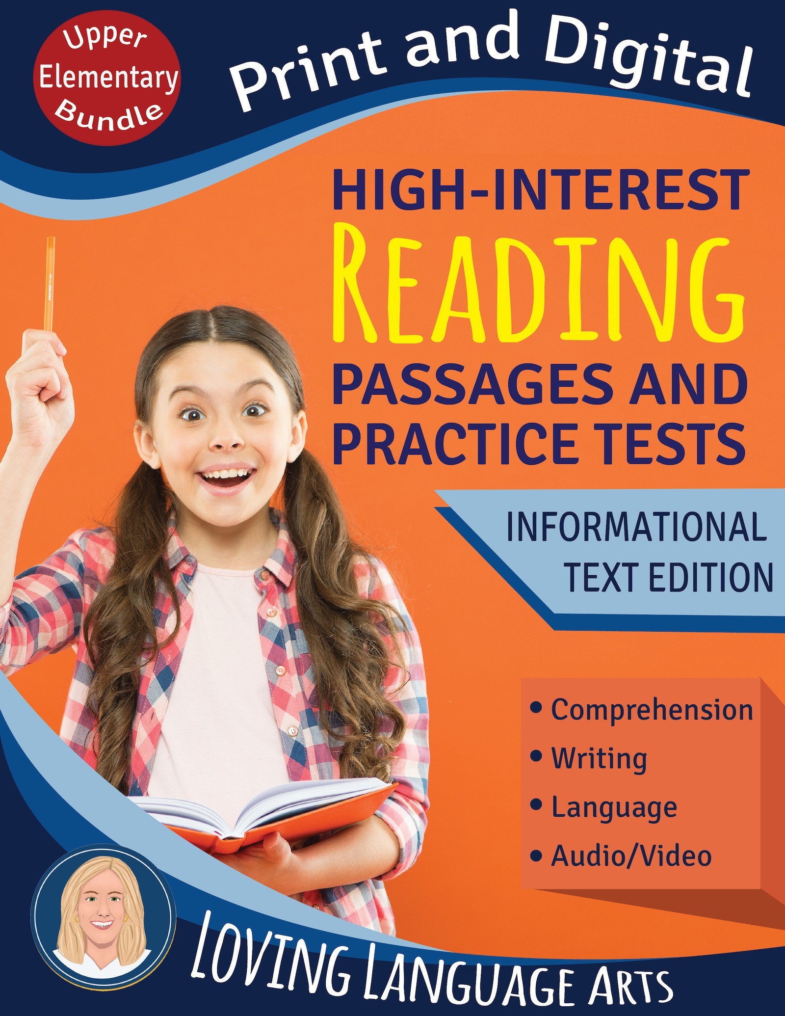 4th-5th grade language arts workbook bundle - High-interest passages and practice tests.