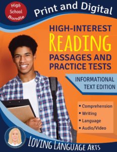 High School Bundle Reading Passages and Practice Tests Workbook - Informational Text Edition