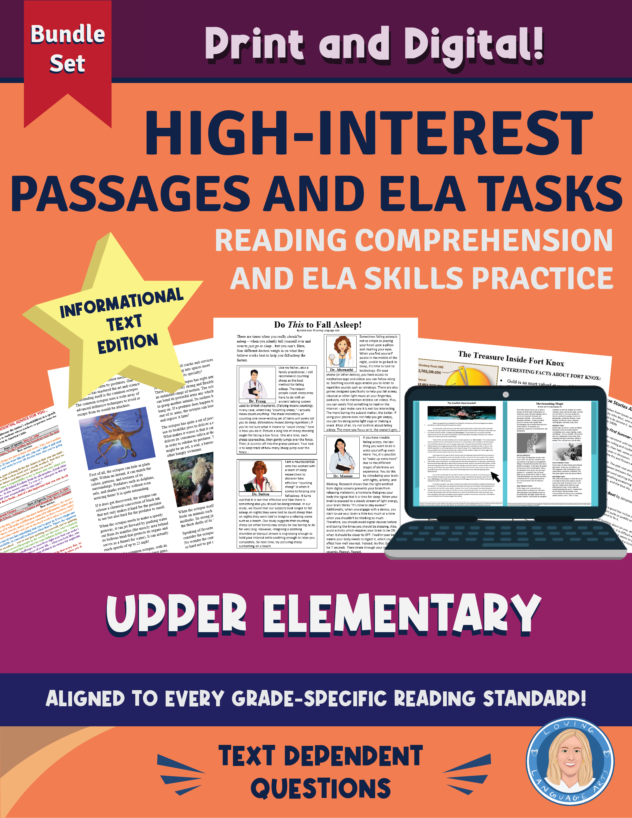 4th-5th grade language arts workbook - High-interest passages and tasks.